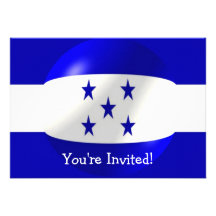Honduras Flag Invitation For Any Occasion