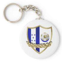 Honduras flag logo emblem La Catrachos Shield Keychain