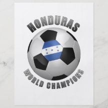HONDURAS SOCCER CHAMPIONS FULL COLOR FLYER