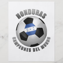 HONDURAS SOCCER CHAMPIONS FULL COLOR FLYER