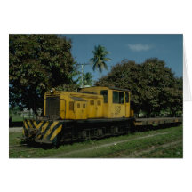 Honduras, Tele RR Plymouth diesel Greeting Card