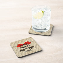 Hone badger do care beverage coaster