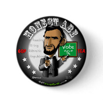 Honest Abe Pinback Button