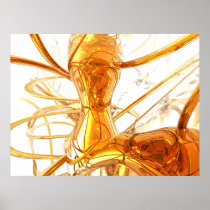 Honey Abstract Poster