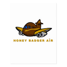 honey badger air post card