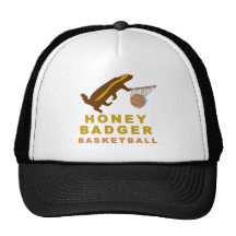 Honey Badger Basketball Trucker Hats