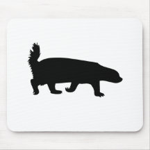 Honey Badger Black Mouse Pad