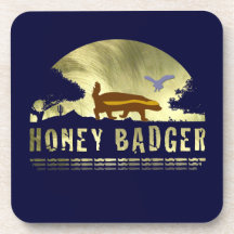 honey badger coasters