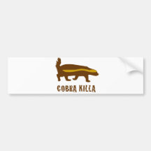 honey badger cobra killa bumper sticker
