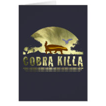 Honey Badger Cobra Killa Greeting Card