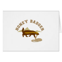 honey badger cobra killa greeting cards