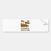 Honey Badger Cobra Killas Bumper Sticker