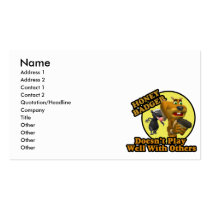 honey badger doesnt play well with others 3 business card templates
