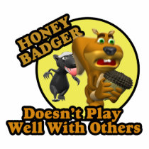 honey badger doesnt play well with others 3 photo sculpture