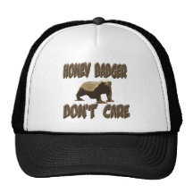 honey badger dont care 1 trucker hats