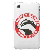 Honey Badger Don't Care Iphone 3 Case-mate Cases