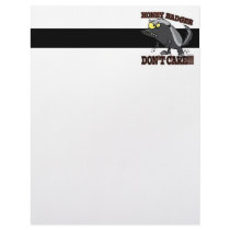 HONEY BADGER DONT CARE FUNNY CARTOON LETTERHEAD DESIGN