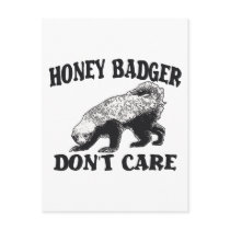 HONEY BADGER DON'T CARE POSTCARDS