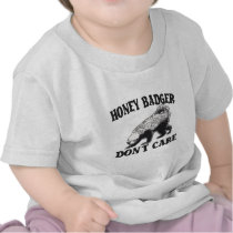 HONEY BADGER DON'T CARE T SHIRT