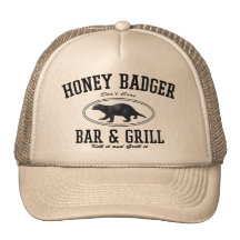 Honey Badger Don't Care Trucker Hats