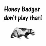 honey badger don't play that acrylic cut out