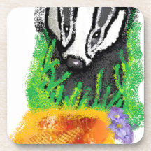 Honey Badger Drink Coaster