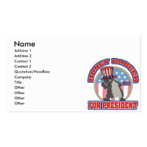 honey badger for president 2012 business card template
