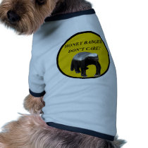 HONEY BADGER GOLD DON'T CARE! DOGGIE TEE