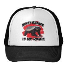 Honey Badger Is My Homie Trucker Hats