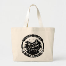 Honey Badger Like A Boss Canvas Bag