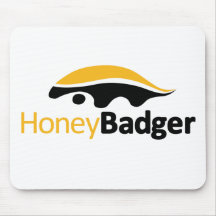 Honey Badger Logo Mousepad