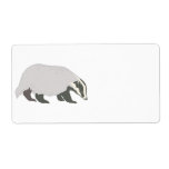 honey badger personalised shipping label