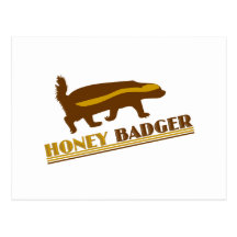 Honey Badger Post Card