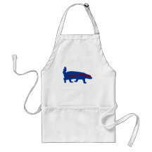 honey badger red and blue aprons