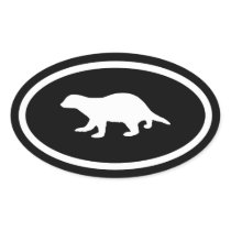 Honey Badger Oval Stickers