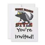 HONEY BADGER STYLE CUSTOM INVITES