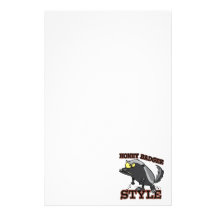 HONEY BADGER STYLE PERSONALIZED STATIONERY