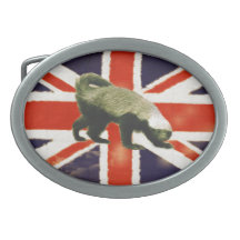 Honey Badger Vintage Union Jack Belt Buckle
