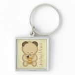 Honey Bear Personalized Keychain