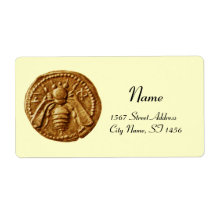 HONEY BEE ,BEEKEEPER APIARIST CUSTOM SHIPPING LABELS