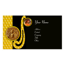 HONEY BEE ,BEEKEEPER APIARIST MONOGRAM BUSINESS CARD TEMPLATE
