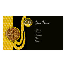 HONEY BEE ,BEEKEEPER APIARIST MONOGRAM BUSINESS CARD TEMPLATE