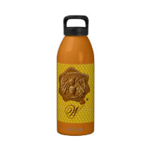 HONEY BEE ,BEEKEEPER,WAX SEAL MONOGRAM WATER BOTTLE