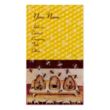 HONEY BEE ,BEEKEEPING, BEEKEPER BUSINESS CARD TEMPLATE