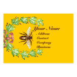 HONEY BEE BEEKEEPING WREATH RED WAX SEAL MONOGRAM BUSINESS CARDS