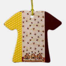 HONEY BEE, BEEKEPER ORNAMENTS