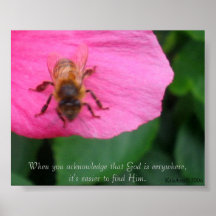 Honey bee print