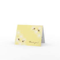 Honey Bee Thank You Yellow Greeting Card