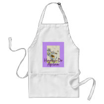 Honey Bees & Morning Glory Flowers EZ2 Customize Apron