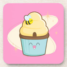 Honey Cupcake Coasters